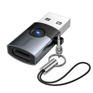 Hoco USB-A Male to USB-C Female USB 3.0 Adapter for Chargers and Cables