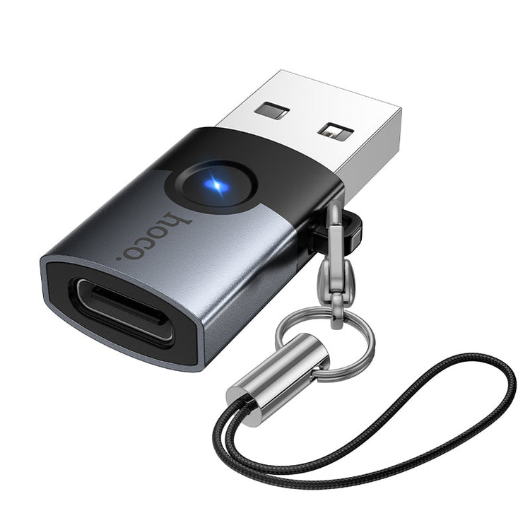 Hoco USB-A Male to USB-C Female USB 3.0 Adapter for Chargers and Cables