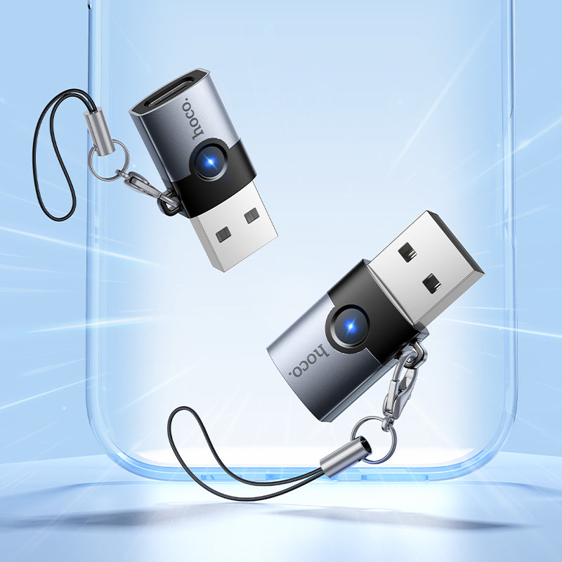 Hoco USB-A Male to USB-C Female USB 3.0 Adapter for Chargers and Cables
