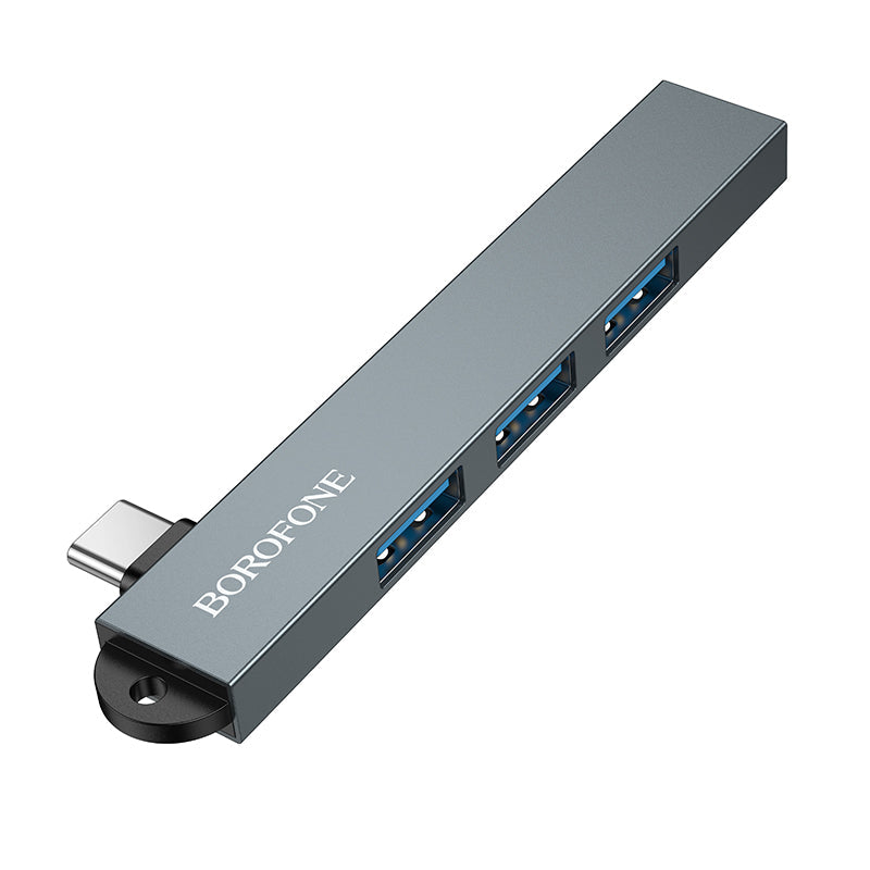 Borofone 4-in-1 USB-C Hub with 3x USB 2.0 and USB 3.0 Ports for USB-C Devices