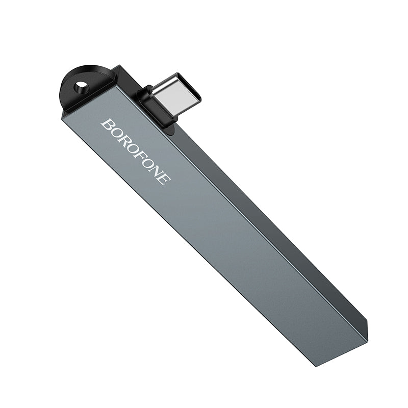 Borofone 4-in-1 USB-C Hub with 3x USB 2.0 and USB 3.0 Ports for USB-C Devices