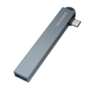 Borofone 4-in-1 USB-C Hub with 3x USB 2.0 and USB 3.0 Ports for USB-C Devices