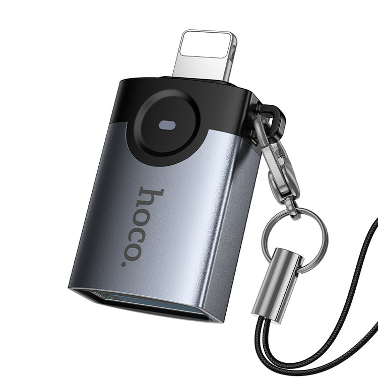 Hoco Lightning Male to USB-A Female OTG Adapter for iPhone and iPad
