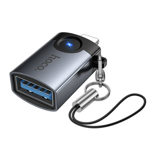 Hoco Lightning Male to USB-A Female OTG Adapter for iPhone and iPad
