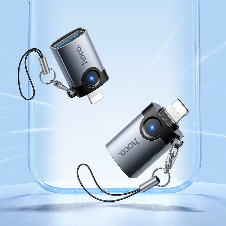 Hoco Lightning Male to USB-A Female OTG Adapter for iPhone and iPad
