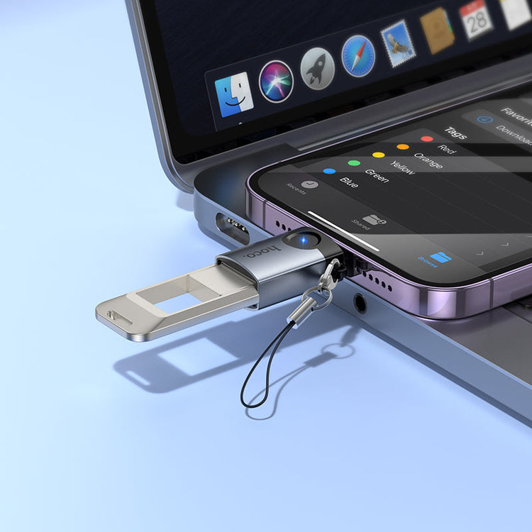 Hoco Lightning Male to USB-A Female OTG Adapter for iPhone and iPad