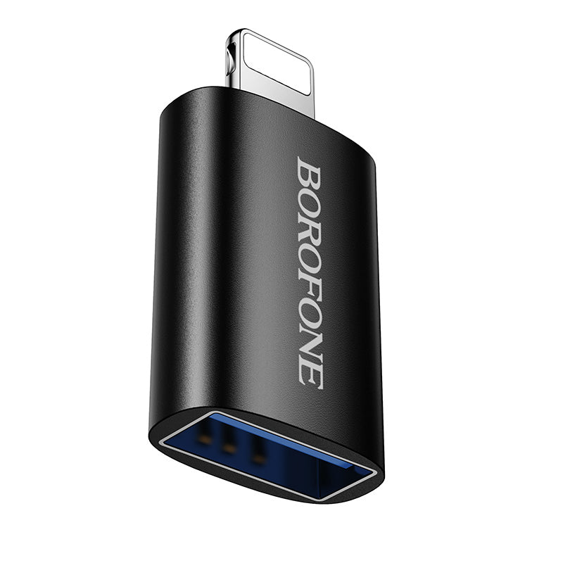 Borofone Lightning to USB-A OTG Adapter with USB 2.0 Data Transfer