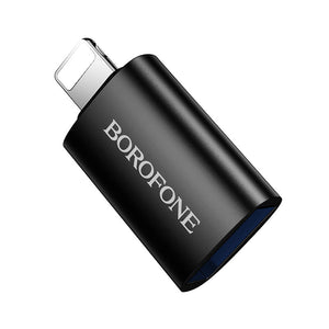Borofone Lightning to USB-A OTG Adapter with USB 2.0 Data Transfer