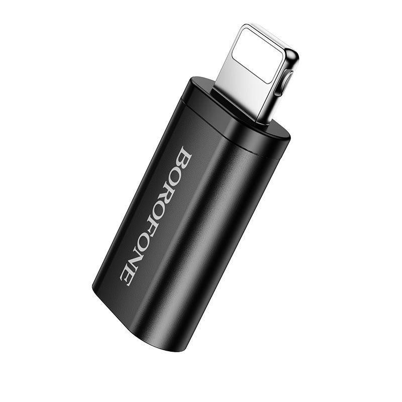 Borofone Lightning to USB-C OTG Adapter with USB 2.0 Data Transfer