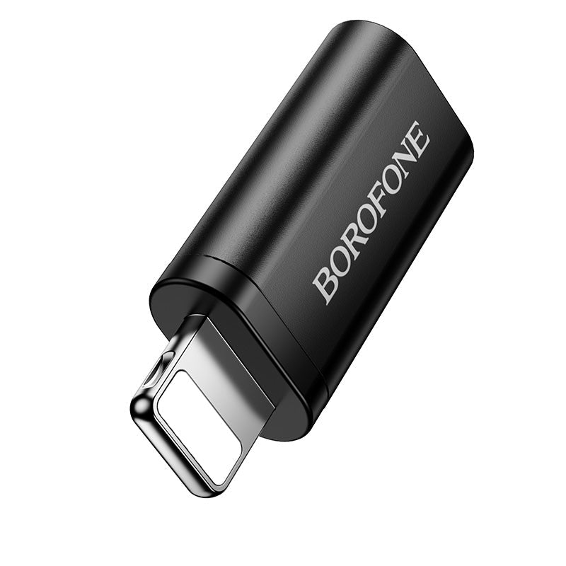 Borofone Lightning to USB-C OTG Adapter with USB 2.0 Data Transfer