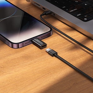Borofone Lightning to USB-C OTG Adapter with USB 2.0 Data Transfer