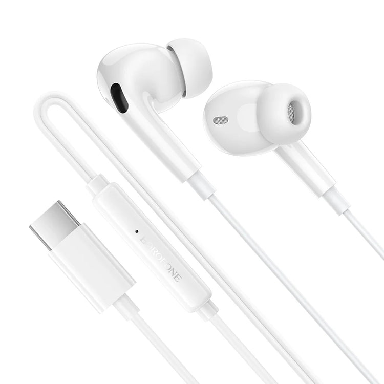 Borofone Pro USB-C Digital Universal Earphones with Microphone, Comfortable Fit