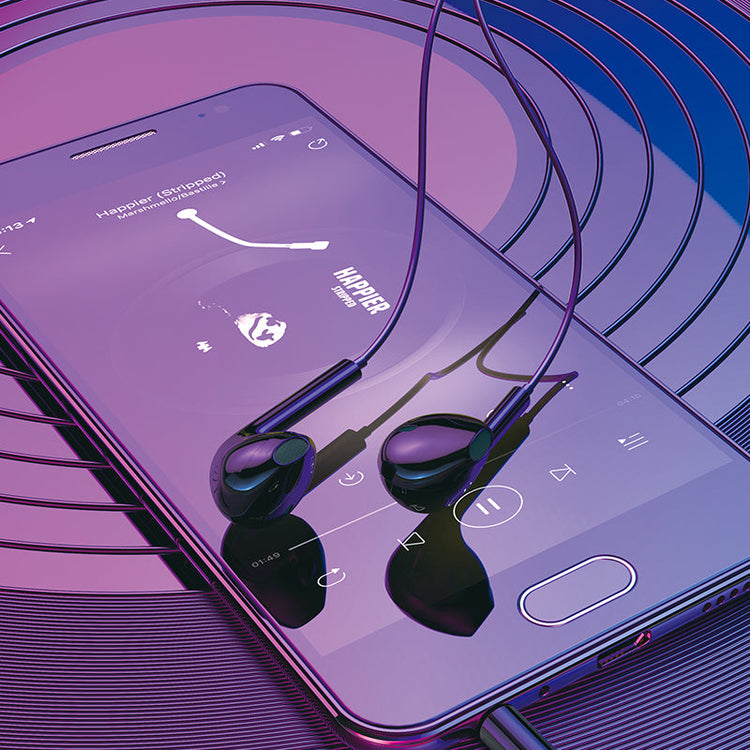 Borofone Universal 3.5mm Wired Earphones with Microphone and Volume Control