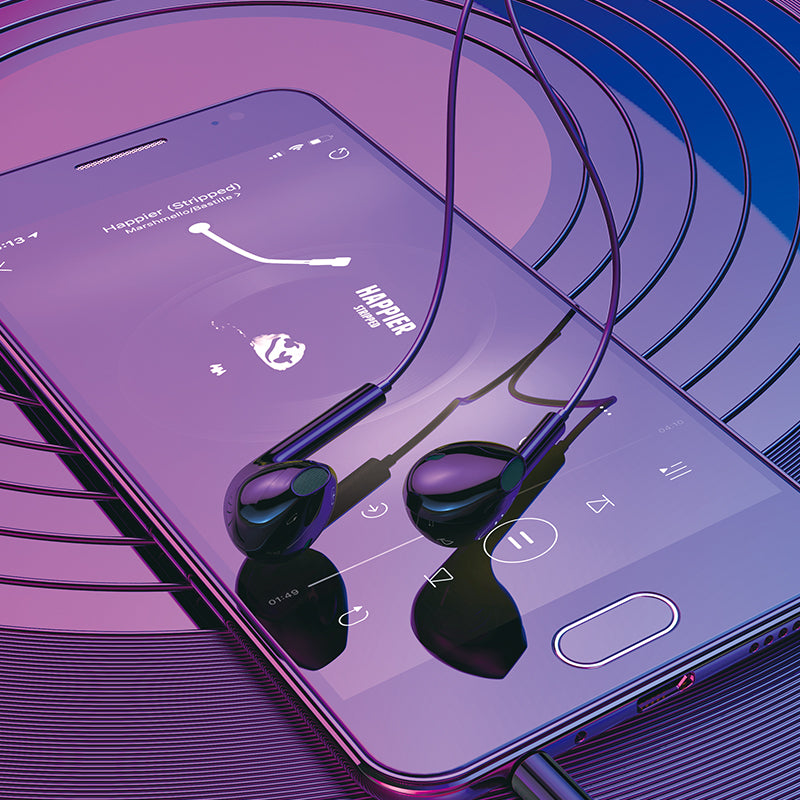 Borofone Universal 3.5mm Wired Earphones with Microphone and Volume Control