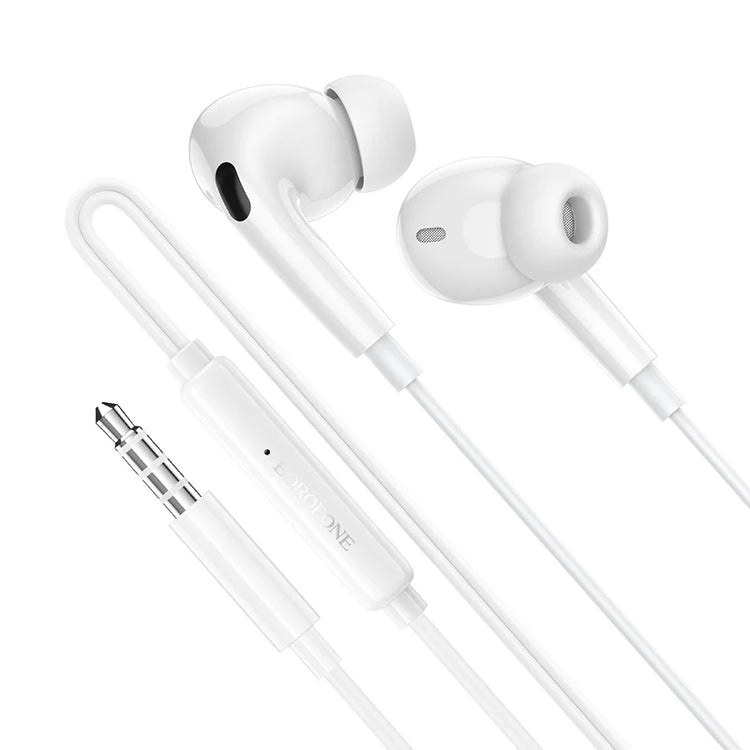 Borofone Pro 3.5mm Universal Wired Earphones with Microphone, Comfortable Fit