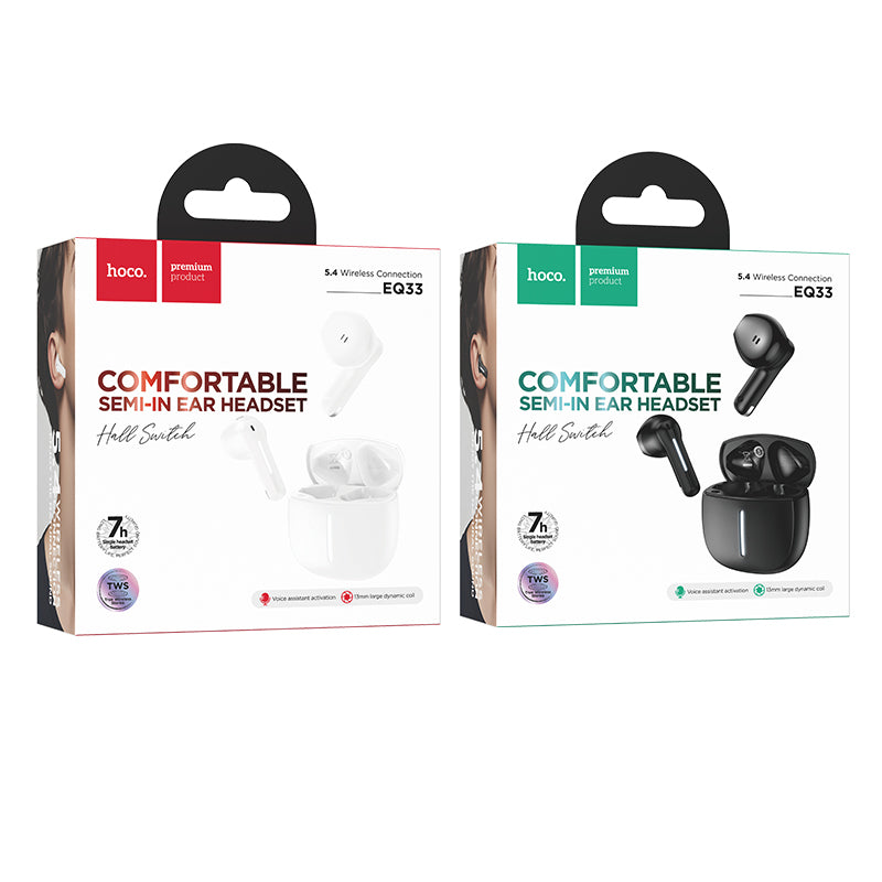 Hoco Wireless Bluetooth Earbuds with Touch Controls and App Connectivity