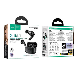 Hoco True Wireless Bluetooth Earbuds with App Control and 7 Hour Playtime