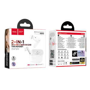 Hoco True Wireless Bluetooth Earbuds with App Control and 7 Hour Playtime