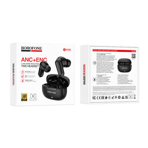 Borofone True Wireless ANC+ENC Bluetooth Earbuds with 27 Hour Total Playback