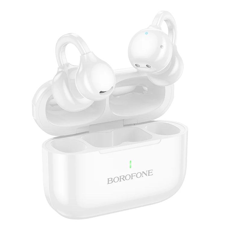 Borofone Clip-On True Wireless Bluetooth Earbuds with 6 Hour Playtime