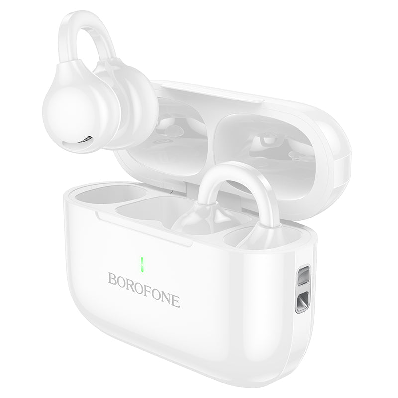 Borofone Clip-On True Wireless Bluetooth Earbuds with 6 Hour Playtime