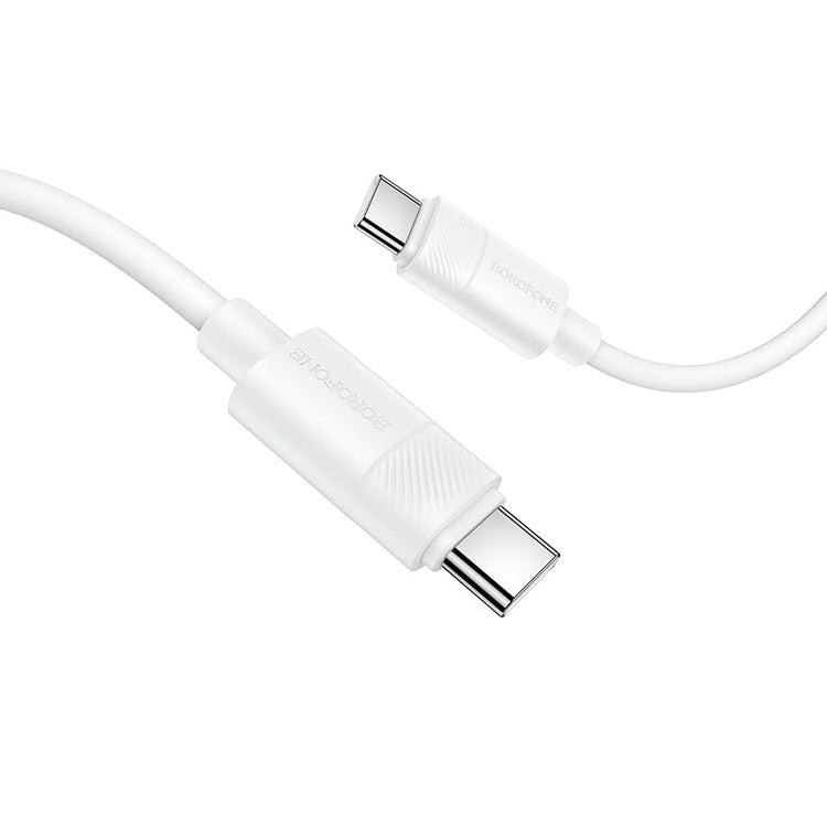 Borofone Silicone USB-C to USB-C 60W Fast Charging Cable for Phones and Tablets