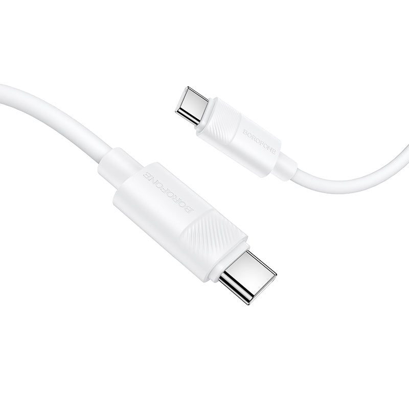 Borofone Silicone USB-C to USB-C 60W Fast Charging Cable for Phones and Tablets