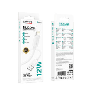 Borofone Silicone USB-C to USB-C 60W Fast Charging Cable for Phones and Tablets