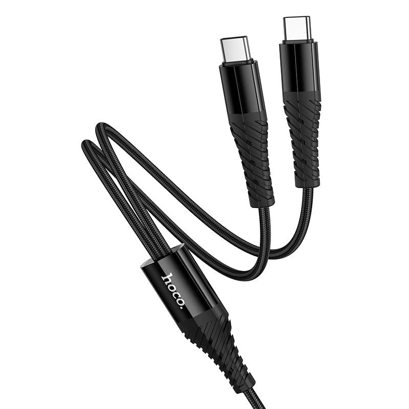 Hoco 2-in-1 USB-C to USB-C and Lightning Charging Cable for Two Devices