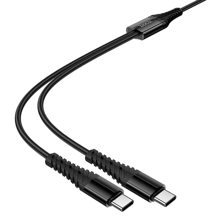 Hoco 2-in-1 USB-C to USB-C and Lightning Charging Cable for Two Devices