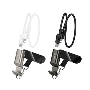 Hoco Wearable Lanyard PD30W Lightning Charging Cable, Compact 35cm Length