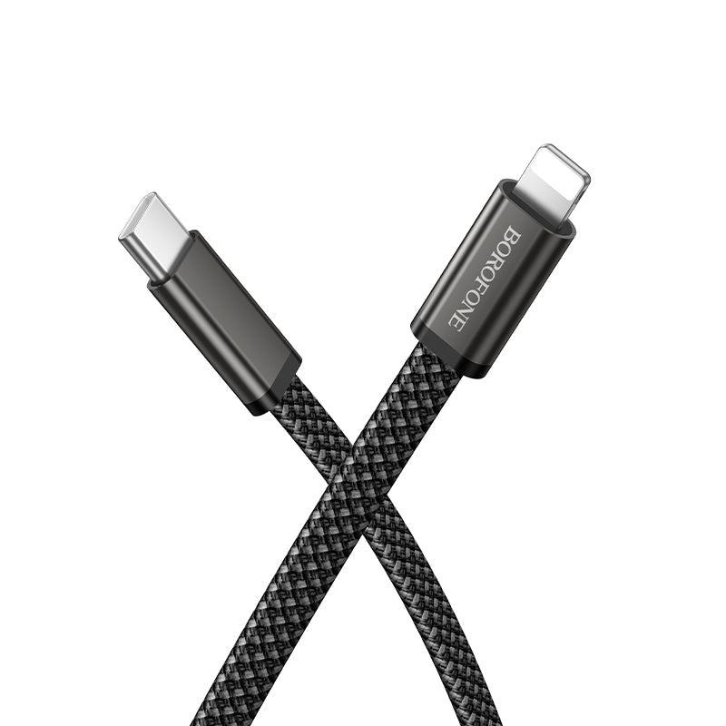 Borofone Slim USB-C to Lightning PD30W Fast Charging Cable for iPhone and iPad