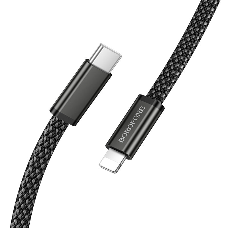 Borofone Slim USB-C to Lightning PD30W Fast Charging Cable for iPhone and iPad