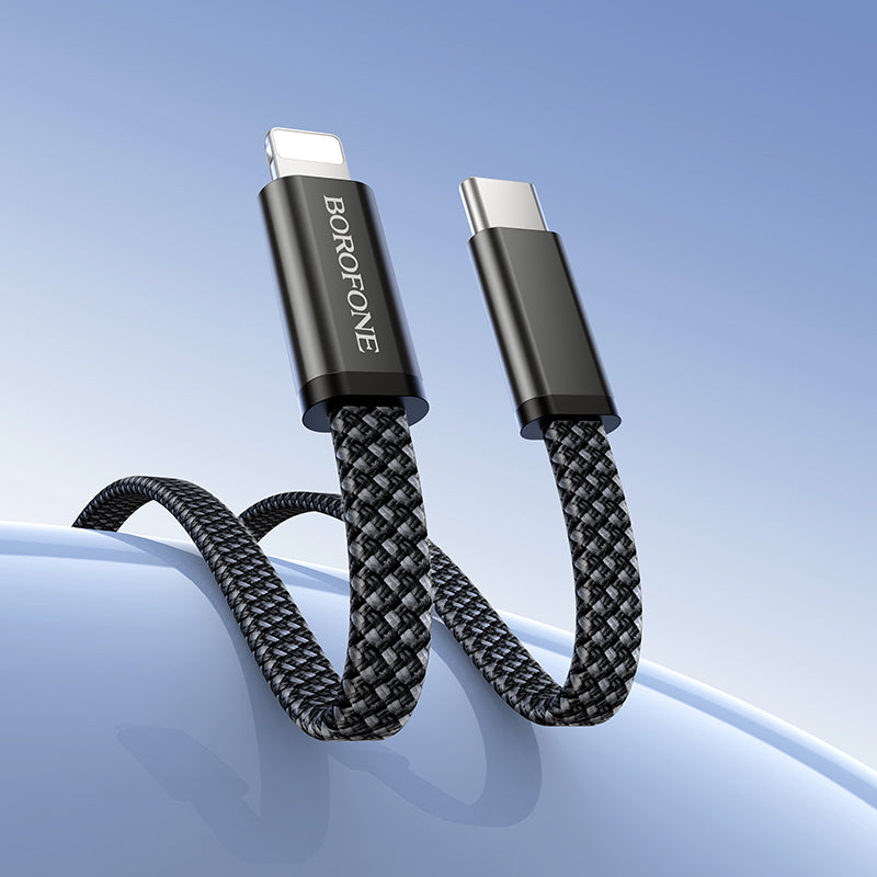 Borofone Slim USB-C to Lightning PD30W Fast Charging Cable for iPhone and iPad