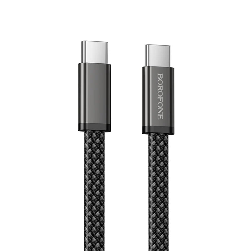Borofone Slim USB-C to USB-C 60W Fast Charging Data Cable for Phones and Tablets