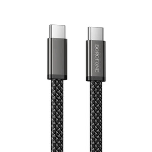 Borofone Slim USB-C to USB-C 60W Fast Charging Data Cable for Phones and Tablets