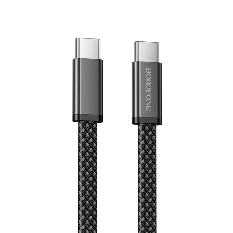 Borofone Slim USB-C to USB-C 60W Fast Charging Data Cable for Phones and Tablets