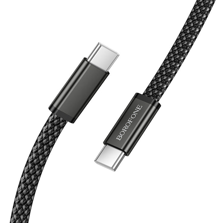 Borofone Slim USB-C to USB-C 60W Fast Charging Data Cable for Phones and Tablets