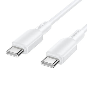 Borofone USB-C to USB-C 60W Fast Charging Cable for Laptops, Phones and Tablets