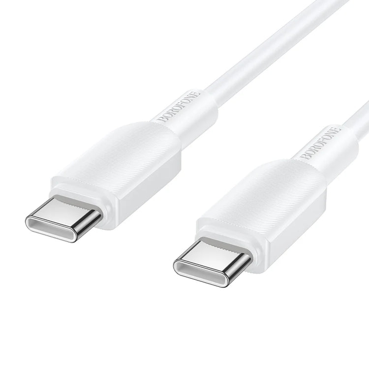 Borofone USB-C to USB-C 60W Fast Charging Cable for Laptops, Phones and Tablets