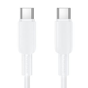 Borofone USB-C to USB-C 60W Fast Charging Cable for Laptops, Phones and Tablets