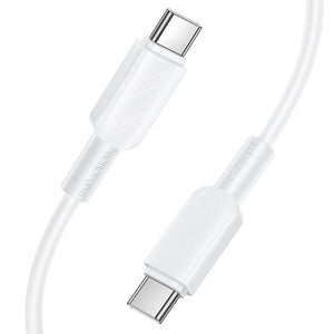 Borofone USB-C to USB-C 60W Fast Charging Cable for Laptops, Phones and Tablets