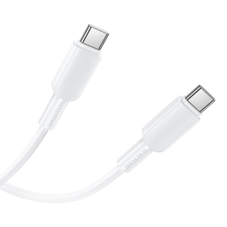 Borofone USB-C to USB-C 60W Fast Charging Cable for Laptops, Phones and Tablets