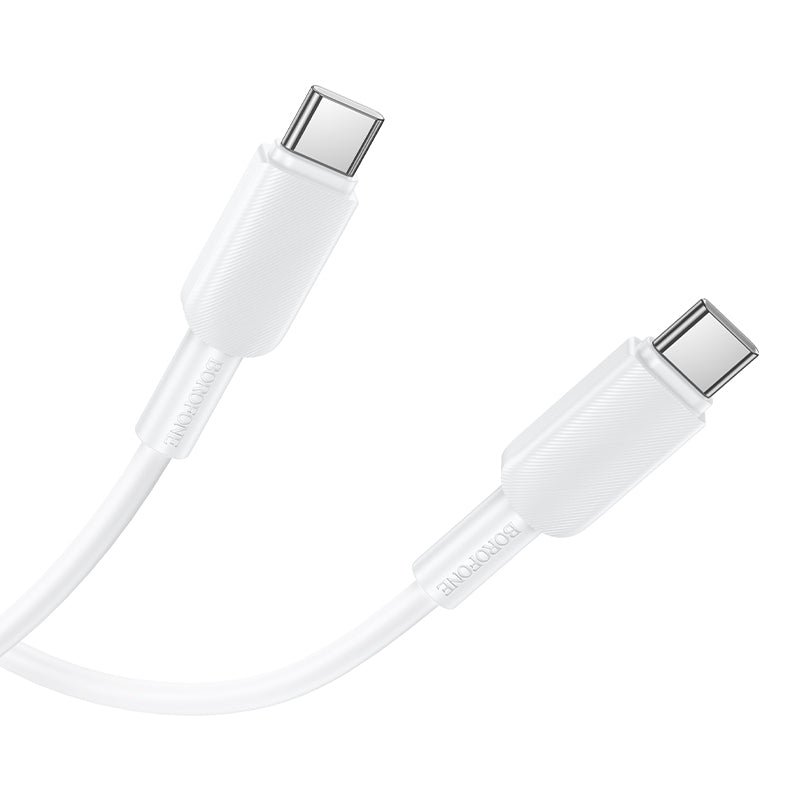 Borofone USB-C to USB-C 60W Fast Charging Cable for Laptops, Phones and Tablets