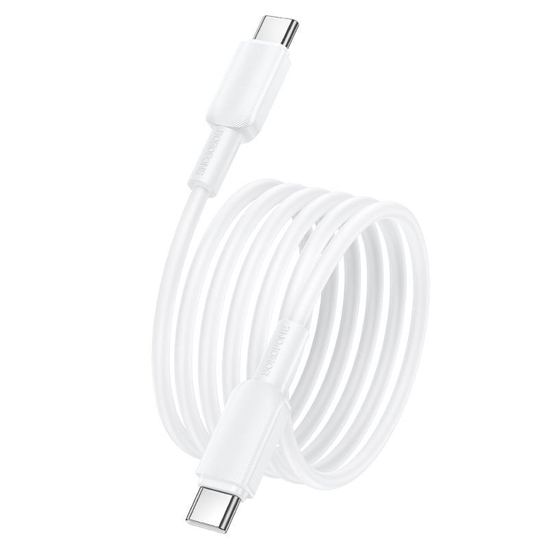 Borofone USB-C to USB-C 60W Fast Charging Cable for Laptops, Phones and Tablets
