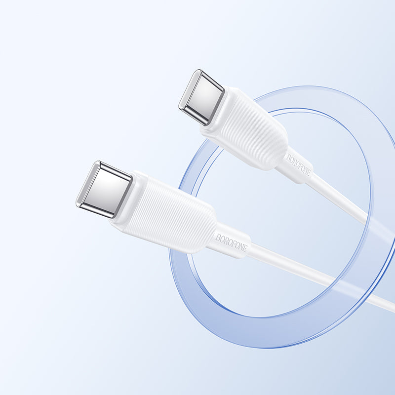 Borofone USB-C to USB-C 60W Fast Charging Cable for Laptops, Phones and Tablets