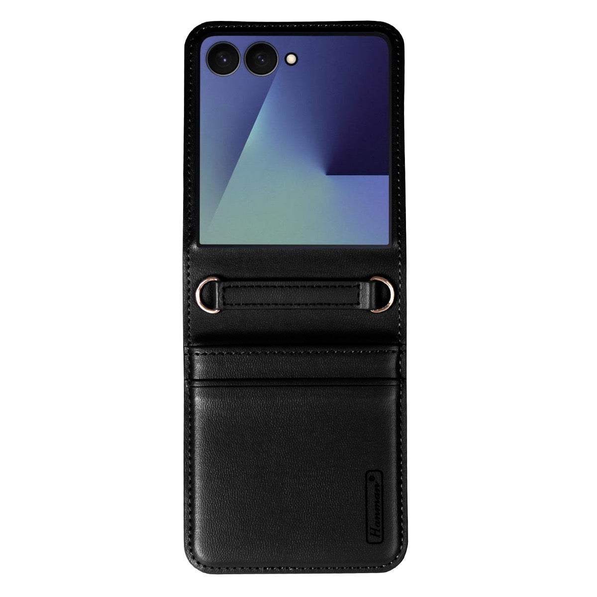 Hanman Samsung Galaxy Z Flip 8 Premium Leather Wallet Flip Case with Card Slots
