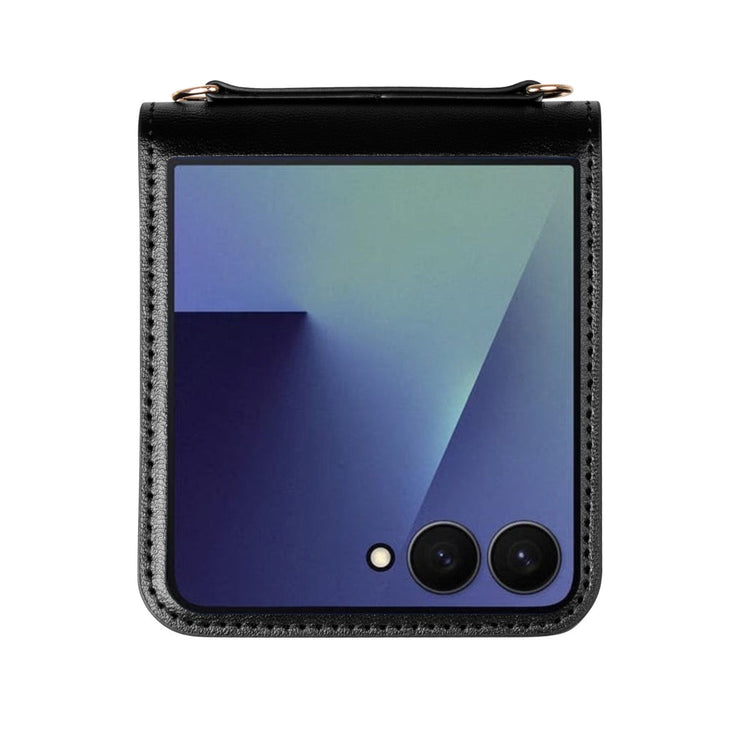 Hanman Samsung Galaxy Z Flip 8 Premium Leather Wallet Flip Case with Card Slots