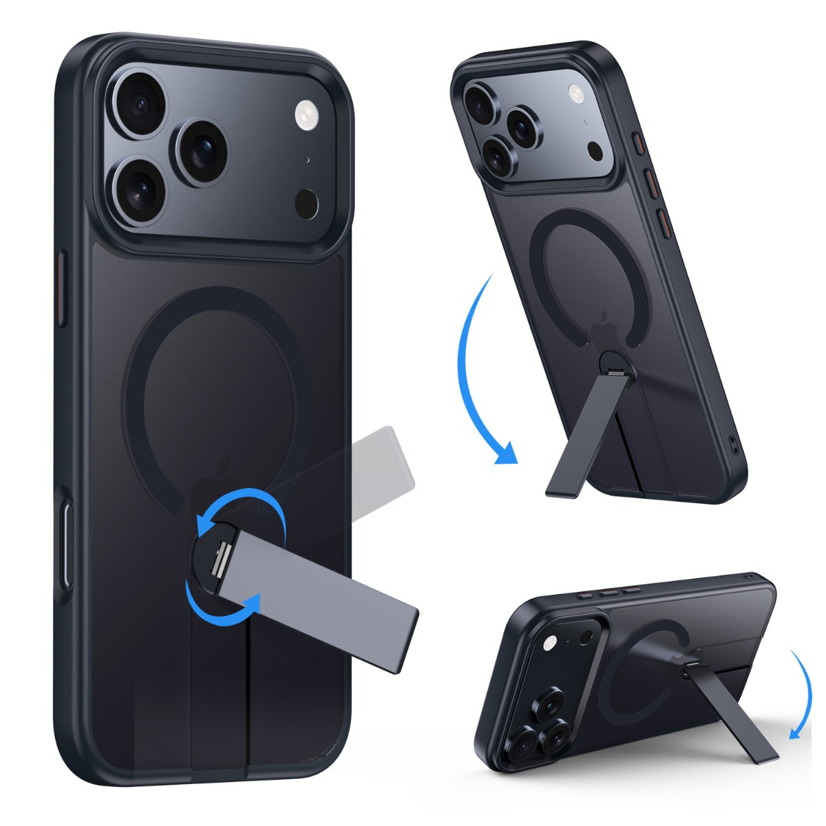 Blacktech iPhone 17 Pro KickStand Mag Case MagSafe Magnetic Protective