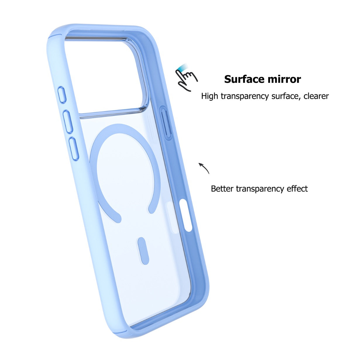 Blacktech iPhone 17 Pro Max Stay Clear Rugged Protective Case MagSafe Magnetic